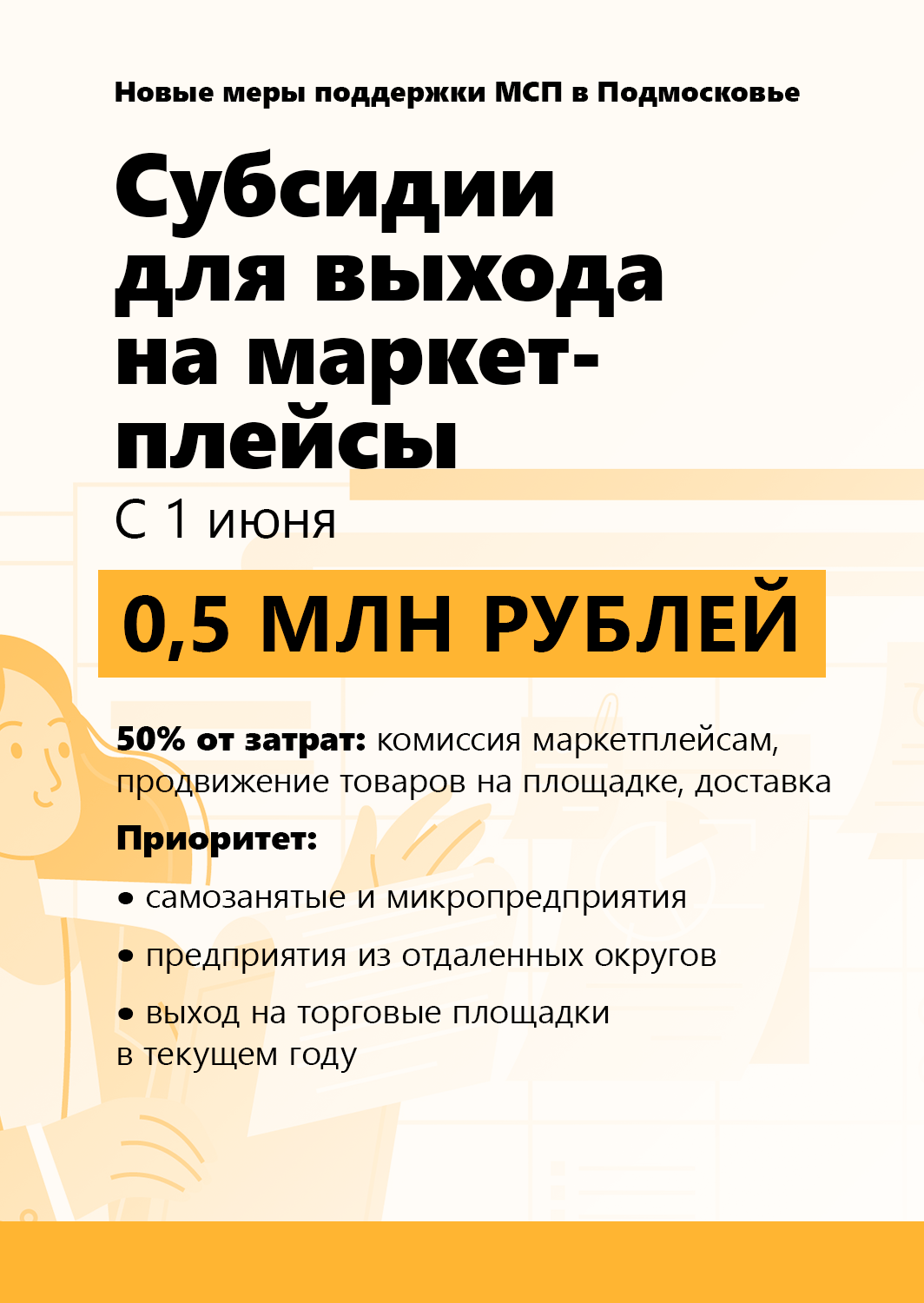 Андрей Воробьев губернатор московской области - С 1 июня мы запускаем новые меры поддержки для малого и среднего бизнеса